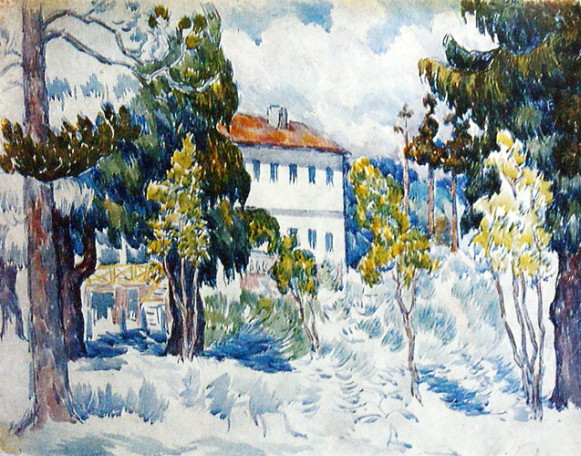 Image - Lev Kramarenkо: Old Hause in Batumi (1926).